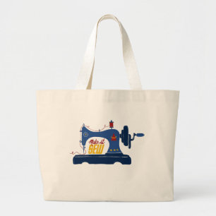 Bolso De Tela Gigante Hazlo fresco - Tote de máquina de coser