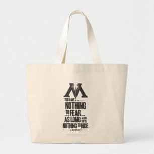 Bolso De Tela Gigante Hechizo de Harry Potter   Propaganda del Ministeri