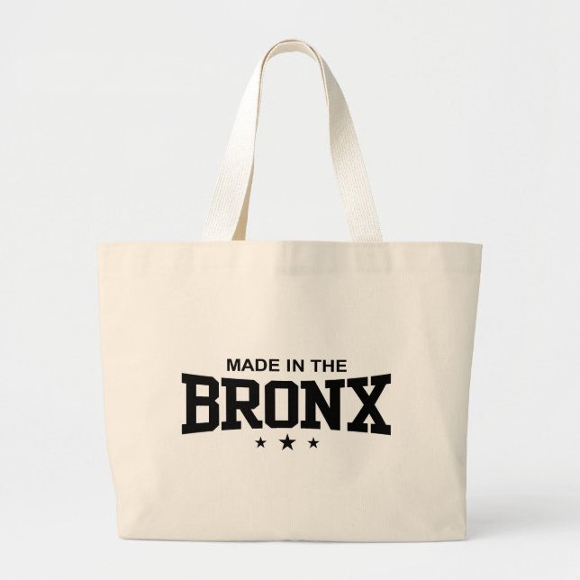 Bolso De Tela Gigante Hecho en el Bronx (Frente)