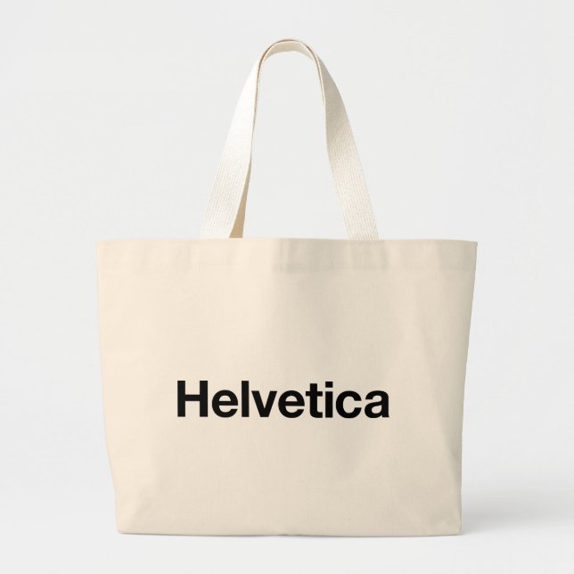 Bolso De Tela Gigante Helvética (Frente)