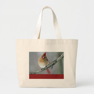 Bolso De Tela Gigante Hembra cardinal septentrional