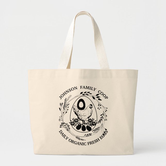 Bolso De Tela Gigante Hen, la Moda de Personalizado de mercado de granje (Frente)