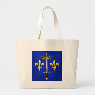 Bolso De Tela Gigante Heráldica de Juana de Arco Jeanne D'Arc