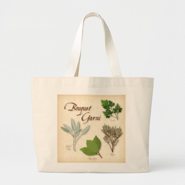 Bolso De Tela Gigante Herb Bouquet Tote Bag (Frente)