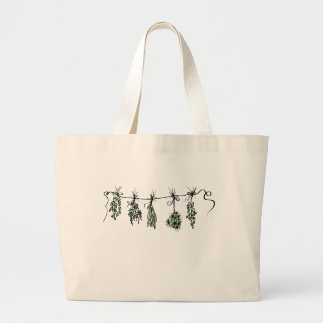 Bolso De Tela Gigante Herbs de jardín (Frente)