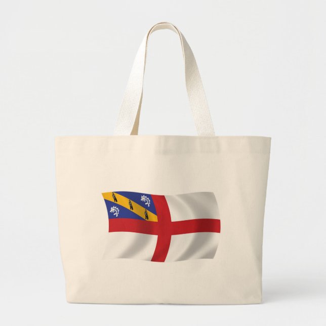 Bolso De Tela Gigante Herm Flag Tote Bag (Frente)