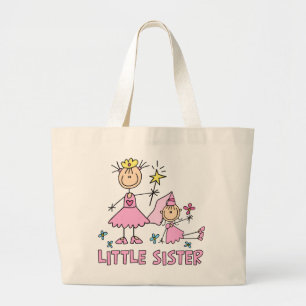 Bolso De Tela Gigante Hermana de princesa Duo del palillo pequeña