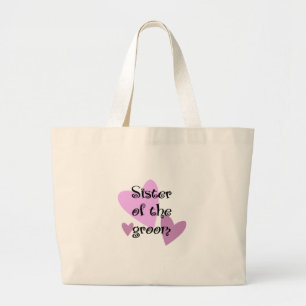 Bolso De Tela Gigante Hermana del Groom