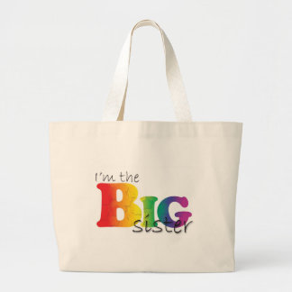 Bolso De Tela Gigante Hermana grande - arco iris