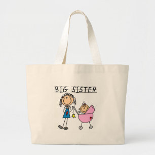 Bolso De Tela Gigante Hermana grande con las camisetas y los regalos de