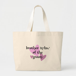 Bolso De Tela Gigante Hermano suegro del Groom