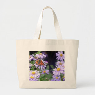 Bolso De Tela Gigante Hermosa Mariposa En Las Flores