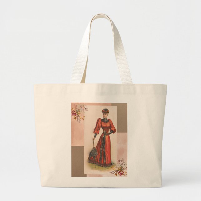 Bolso De Tela Gigante Hermosas damas (Frente)