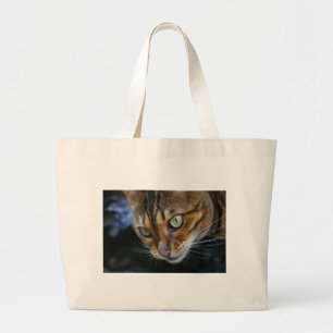 Bolso De Tela Gigante Hermoso gato bengalí