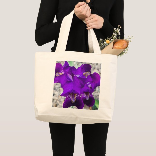 Bolso De Tela Gigante Hermoso iris morado (Anverso (producto))