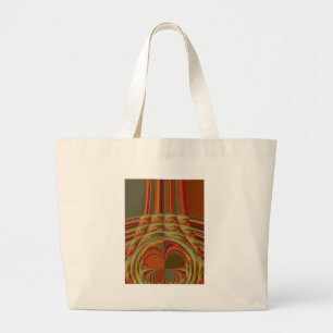 Bolso De Tela Gigante Hermoso motivo marrón dorado tradicional africano
