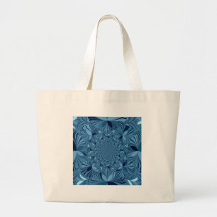 Bolso De Tela Gigante Hermoso y encantador arte azul kaleidoscopo irland