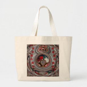 Bolso De Tela Gigante Hermosos Navidades Corazón de colores de temporada