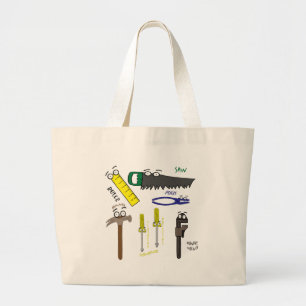 Bolso De Tela Gigante Herramientas de carpintero Arte Personalizado capr