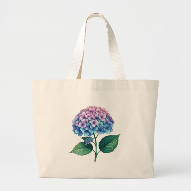 Bolso De Tela Gigante Hidrangea Flower (Frente)