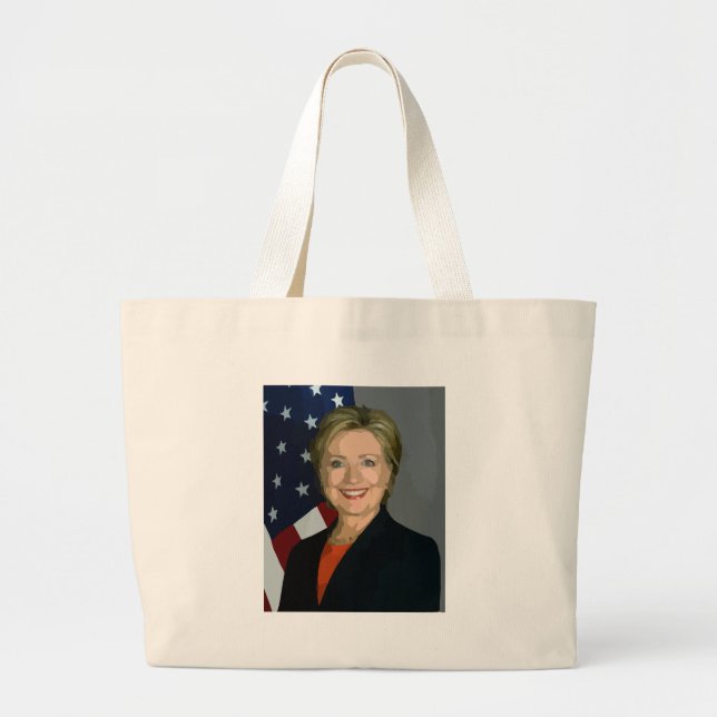 Bolso De Tela Gigante hillary clinton (Frente)