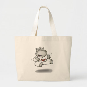 Bolso De Tela Gigante Hipopótamo del karate