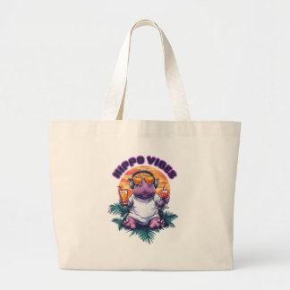 Bolso De Tela Gigante Hippo hipoglucemiante Hippo tote