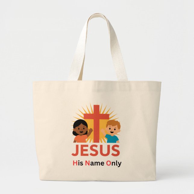 Bolso De Tela Gigante His Name Only - Tote Bag (Frente)