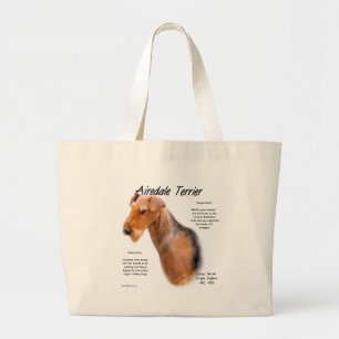 Bolso De Tela Gigante Historia de Airedale Terrier