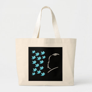 Bolso De Tela Gigante Hitch and Tweets