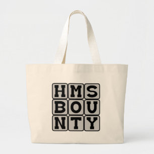 Bolso De Tela Gigante HMS Bounty, barco literario