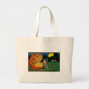Bolso De Tela Gigante ¡Ho! por una Feliz Halloween