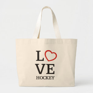 Bolso De Tela Gigante Hockey grande del AMOR