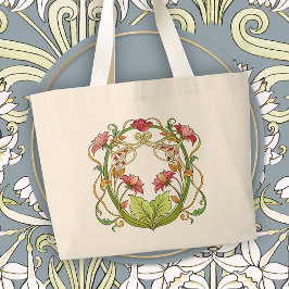 Bolso De Tela Gigante Hogar romántico acento Art Nouveau