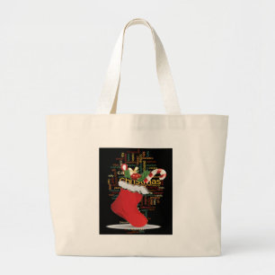Bolso De Tela Gigante ¡HoHoHo! Feliz regalo de Navidad y un feliz año nu