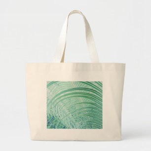 Bolso De Tela Gigante Hoja de palma de planta verde suave
