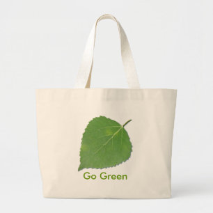 Bolso De Tela Gigante Hoja EcoBag de Aspen
