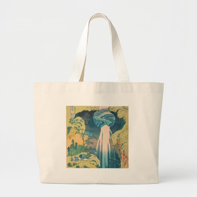 Bolso De Tela Gigante Hokusai Amida cae cascada (Frente)