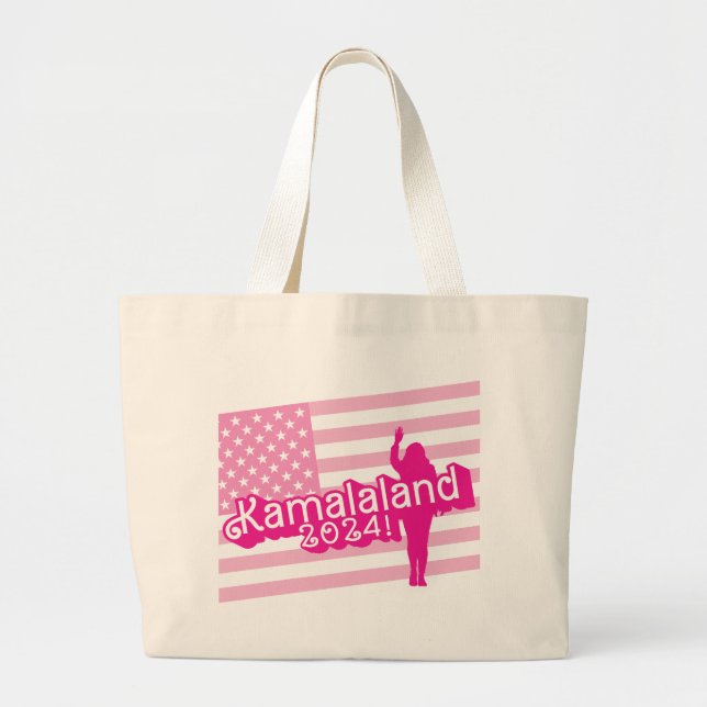 Bolso De Tela Gigante "Hola Kamala" - Tote Jumbo (sin lema) (Frente)