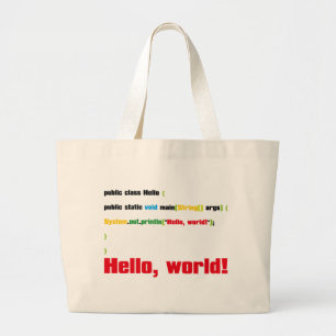 Bolso De Tela Gigante ¡Hola, mundo!