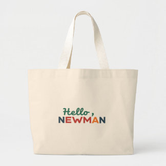 Bolso De Tela Gigante "Hola, Newman".