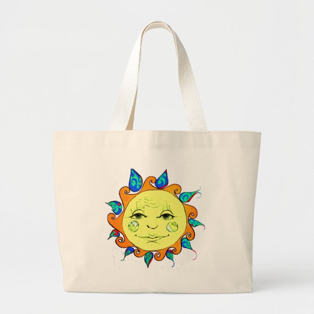 Bolso De Tela Gigante Hola sol (Frente)