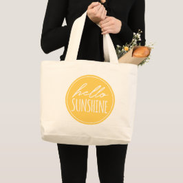 Bolso De Tela Gigante Hola Tipografía Sunshine Amarillo Sun Tote Bag
