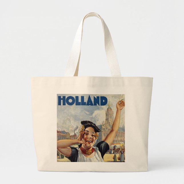 Bolso De Tela Gigante Holanda (Frente)