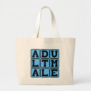 Bolso De Tela Gigante Hombre adulto, hombre varonil