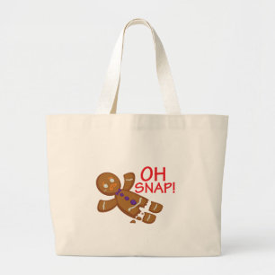 Bolso De Tela Gigante Hombre de pan de jengibre