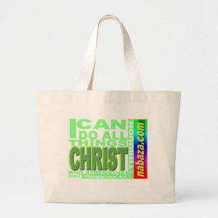 Bolso De Tela Gigante Hombres del 4:13 de los filipenses, mujeres,