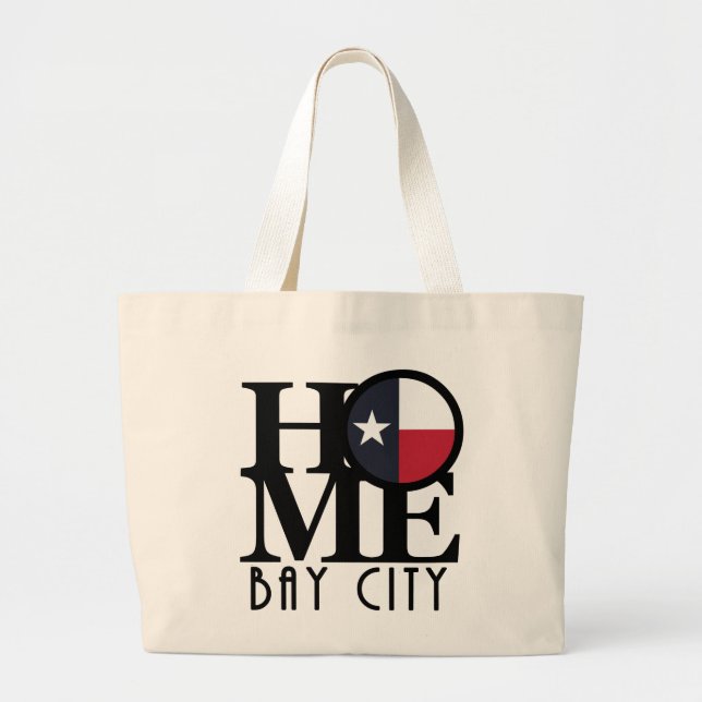 Bolso De Tela Gigante HOME Bay City (Frente)