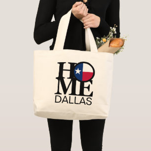 Bolso De Tela Gigante HOME Dallas Texas
