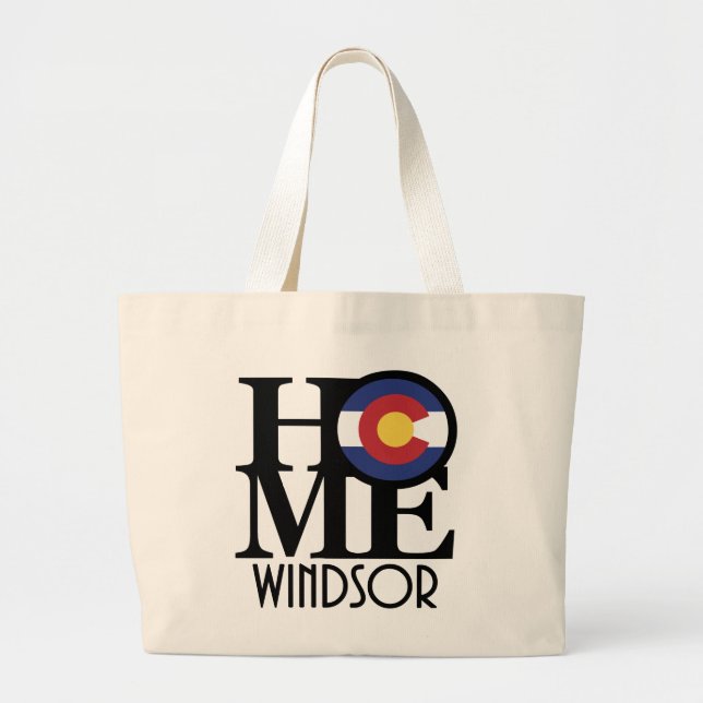 Bolso De Tela Gigante Home Windsor Colorado (Frente)